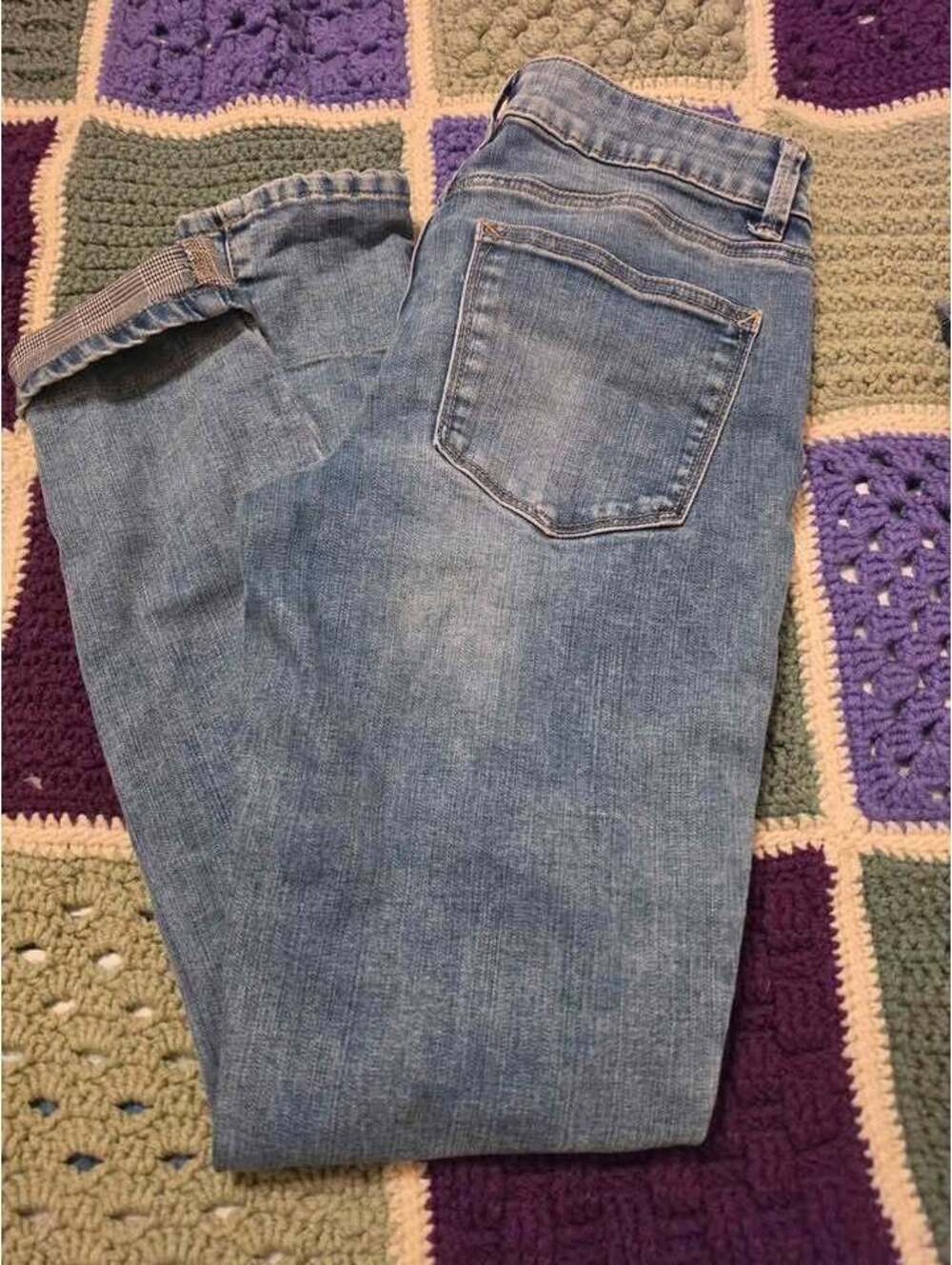 Maurice mid-rise Jeans w/cuff, size small regular
